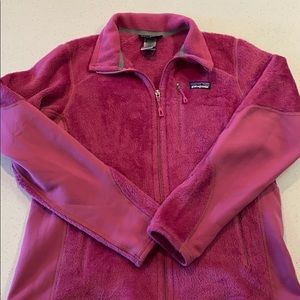 Patagonia - Worm Wear - pink fleece jacket